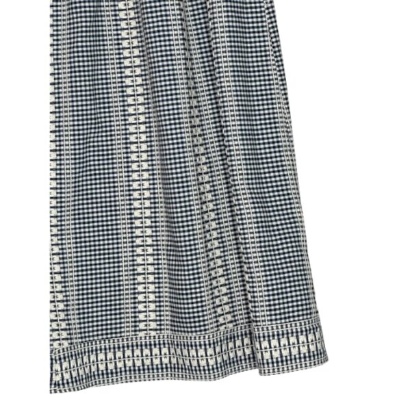 Max Studio London Gingham Midi Maxi Dress NWT Size Large Black/Cream - Picture 7 of 10